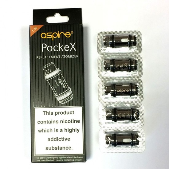 ASPIRE POCKEX COILS (5-PACK). ASPIRE POCKEX COILS (5-PACK).