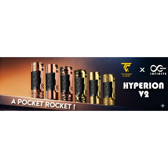 Hyperion V2 Mech Mod By Thundercloud x Infinite Modz. FROM £74.99.