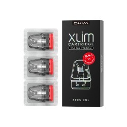 OXVA Xlim V3 Pod - 3 Pack. 0.4(New), 0.6ohm, 0.8ohm, and 1.2ohm. OXVA Xlim V3 Pod - 3 Pack. 0.4(New), 0.6ohm, 0.8ohm, and 1.2ohm.