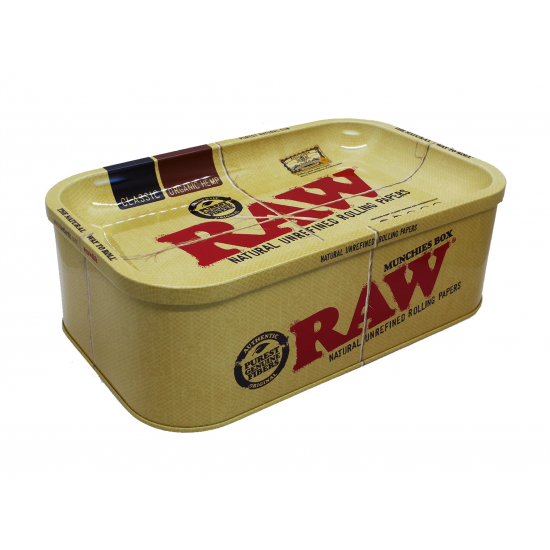 RAW Munchies Box Metal Storage Box & Rolling Tray 1 x Single.
