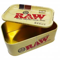 RAW Munchies Box Metal Storage Box & Rolling Tray 1 x Single. RAW Munchies Box Metal Storage Box & Rolling Tray 1 x Single.