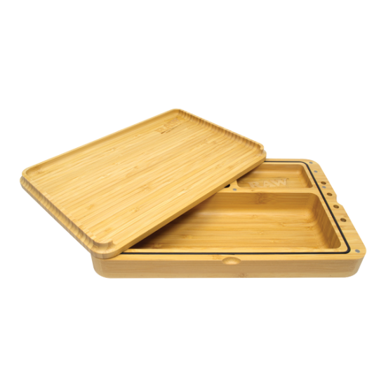 RAW | Spirit Box | Magnetic Bamboo Rolling Tray / Stash Kit. RAW | Spirit Box | Magnetic Bamboo Rolling Tray / Stash Kit.
