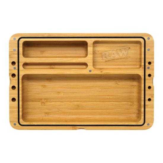 RAW | Spirit Box | Magnetic Bamboo Rolling Tray / Stash Kit. RAW | Spirit Box | Magnetic Bamboo Rolling Tray / Stash Kit.