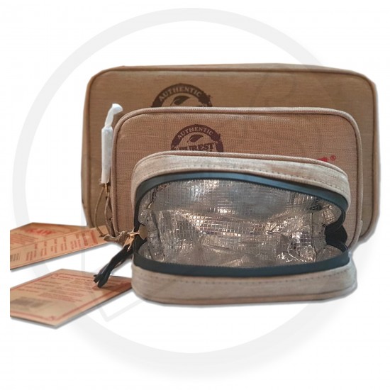 RAW AUTHENTIC | Smell Proof Smoker's Pouch with 5 Layer Odour Protection Various Sizes.